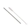 Kit Canudo Inox com Escova de Limpeza