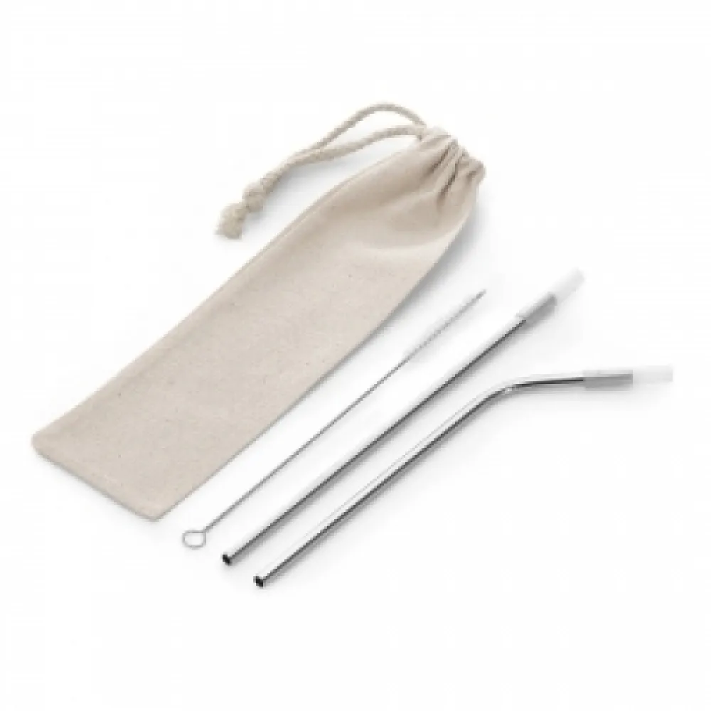 #Kit Canudos com Limpador e Estojo