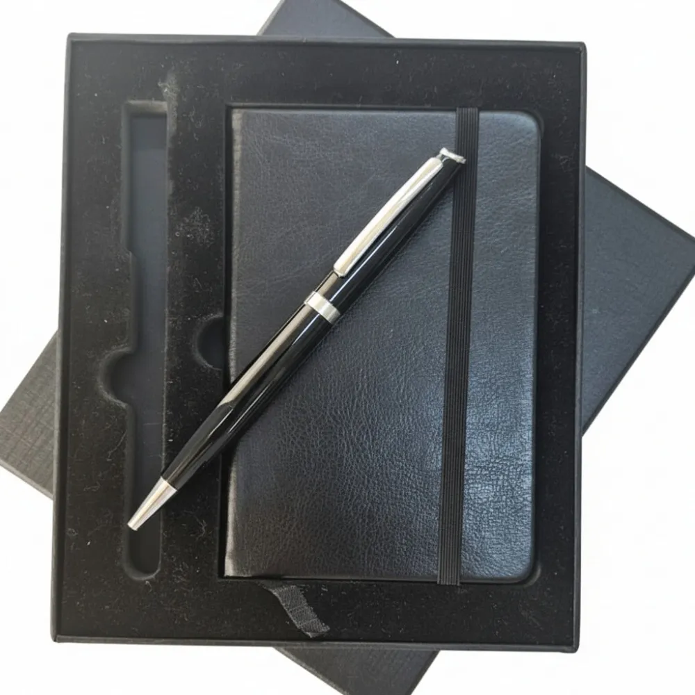 Kit Executivo com Bloco de Notas e Caneta-A6-6+CD10B+A6-BOX