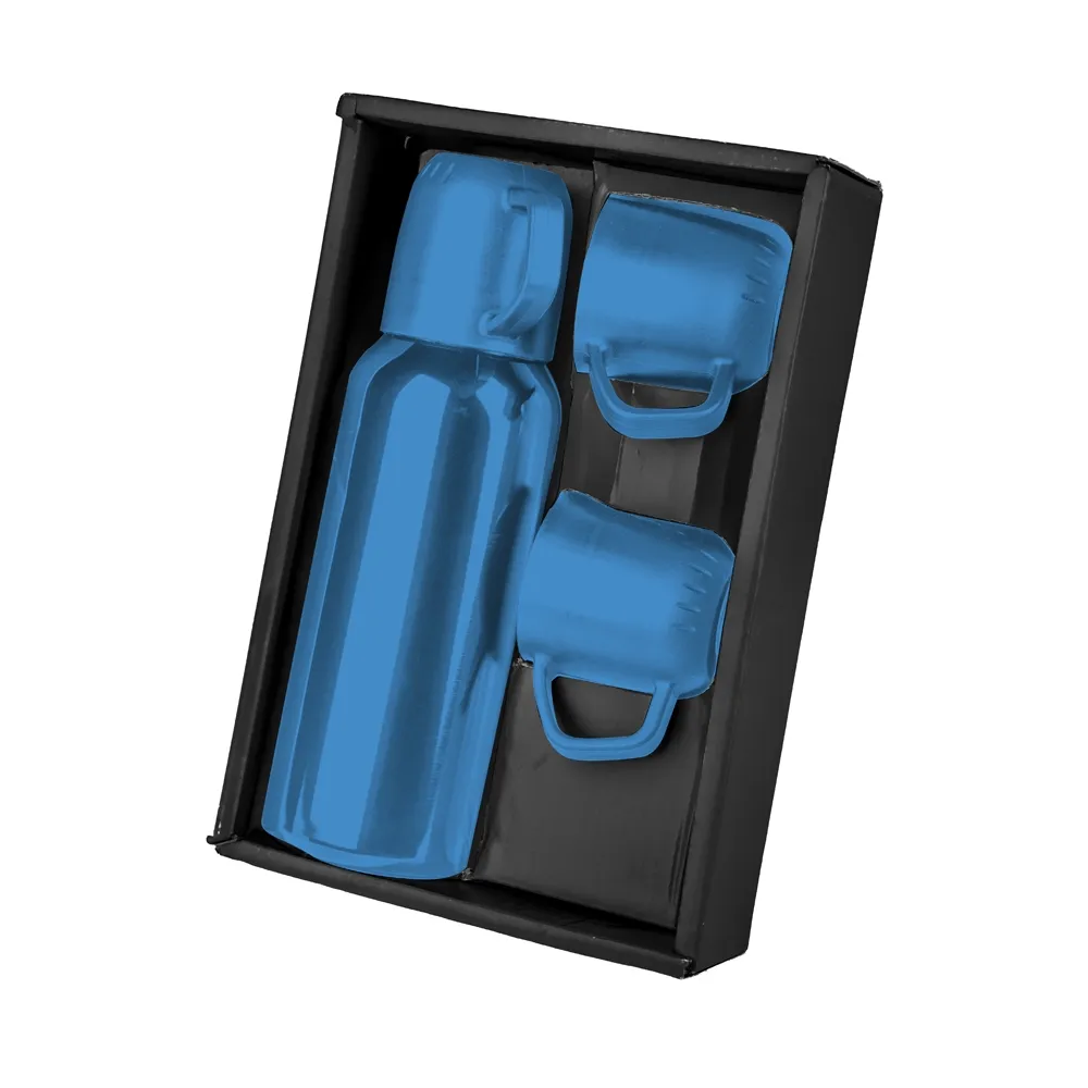 Kit Garrafa Térmica AZUL-KGC200-AZU