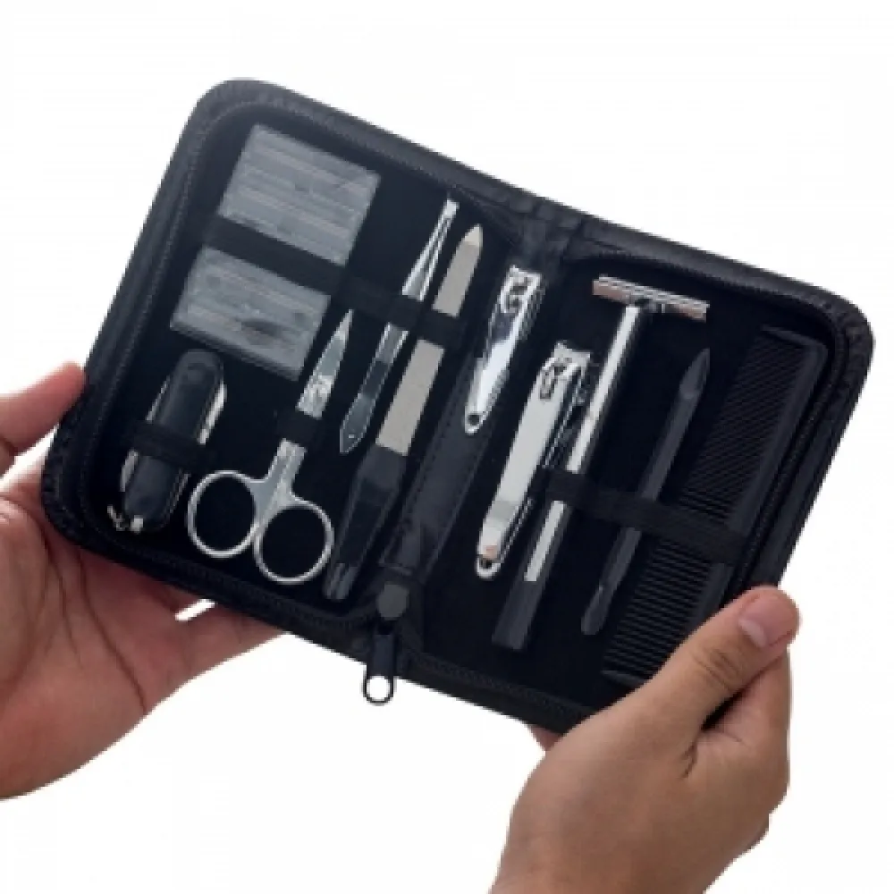 #Kit Manicure Masculino 10 Peças