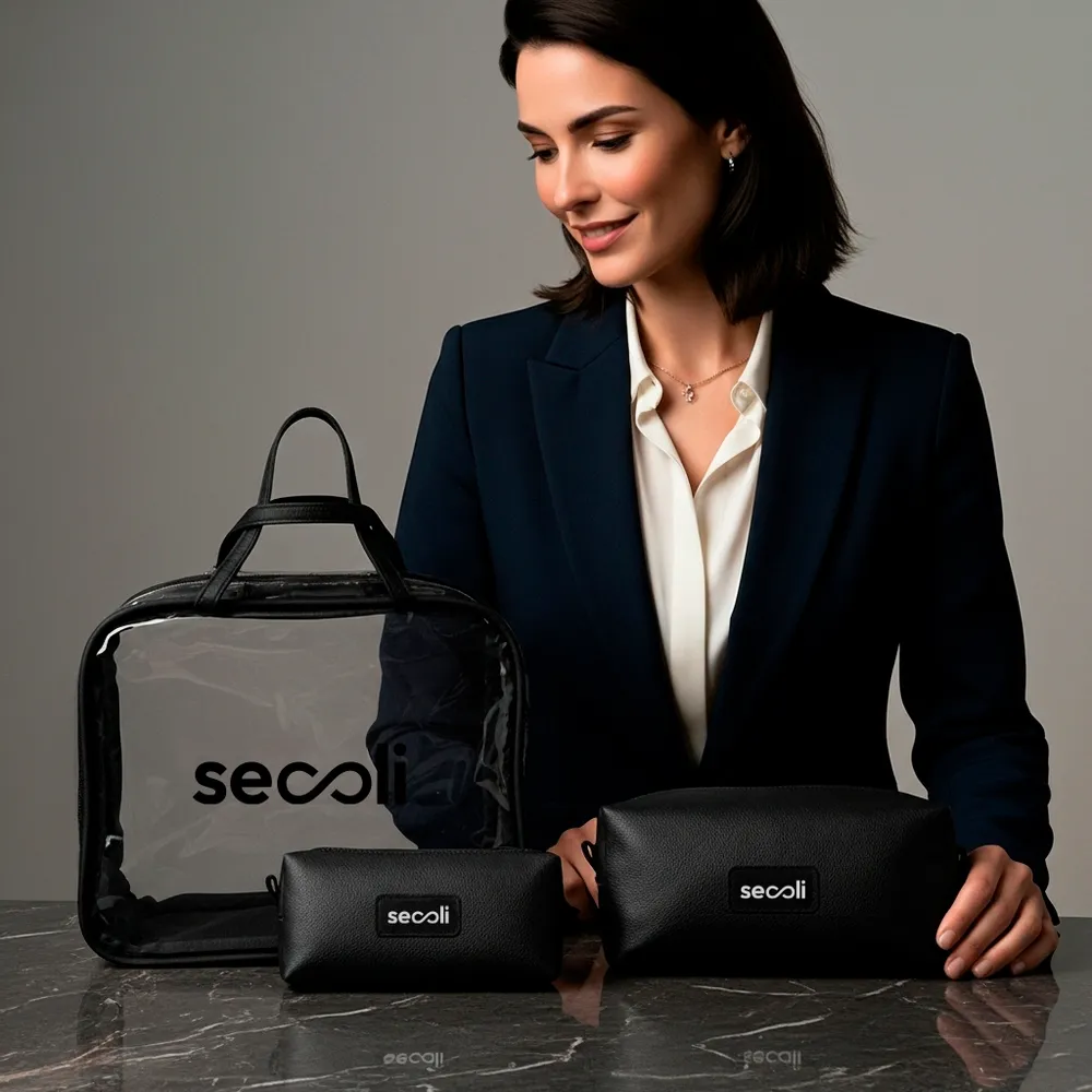 Kit Necessaires Triplo com Case Transparente
