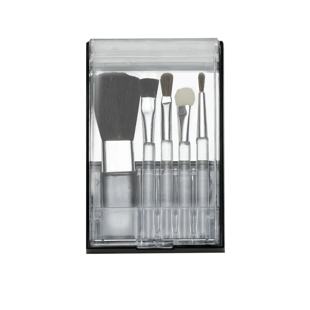 #Kit Pincel 5 peças em estojo Plástico