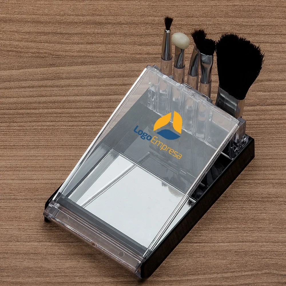 #Kit Pincel 5 peças em estojo Plástico