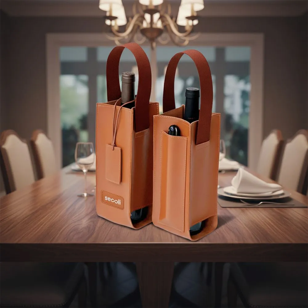 Kit Porta Garrafa com Alças Redondas