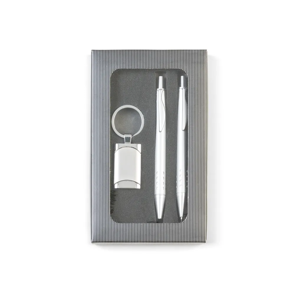 #Kit caneta Lapiseira metal e Chaveiro-P@11908-PRA