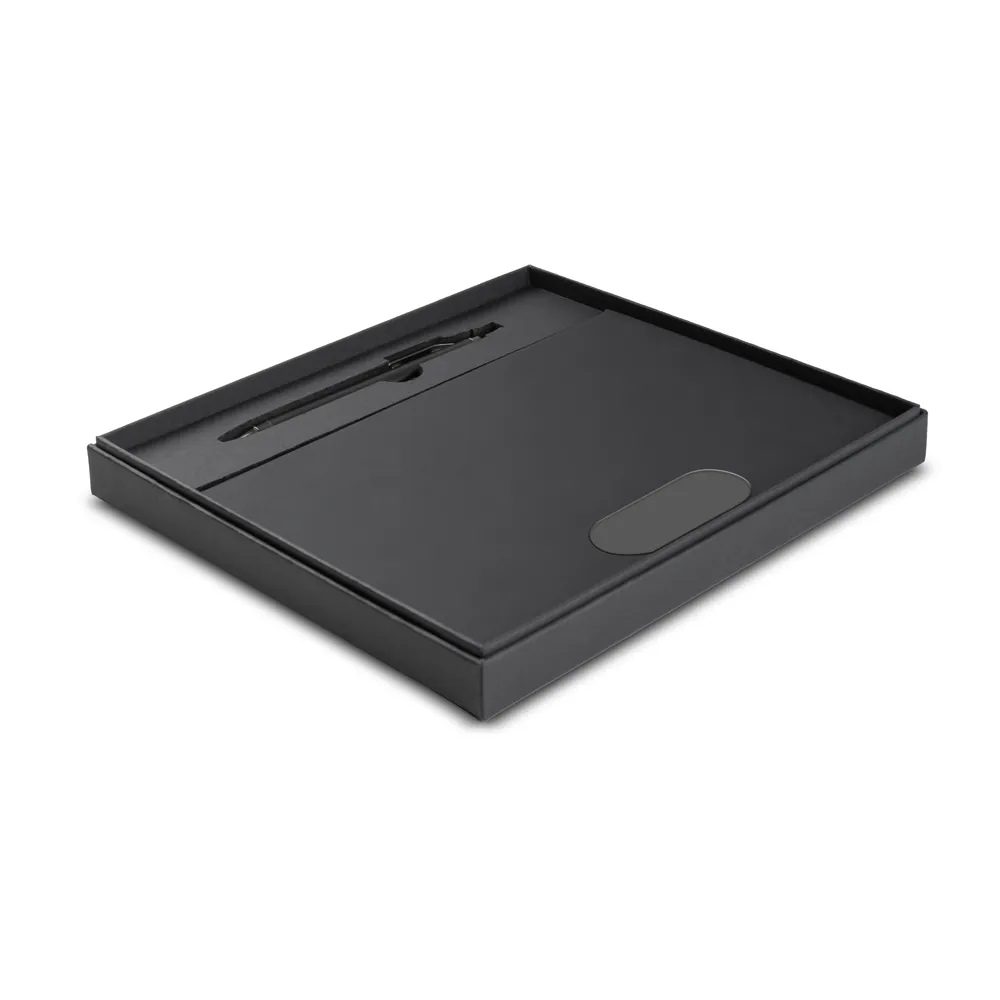 Kit escritório A5 em PU e Caneta Metalica