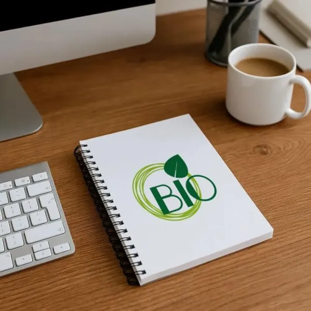 CADERNO PAUTADO COM WIRE-O - BRANCO - 23,5X18CM - 100 FLS