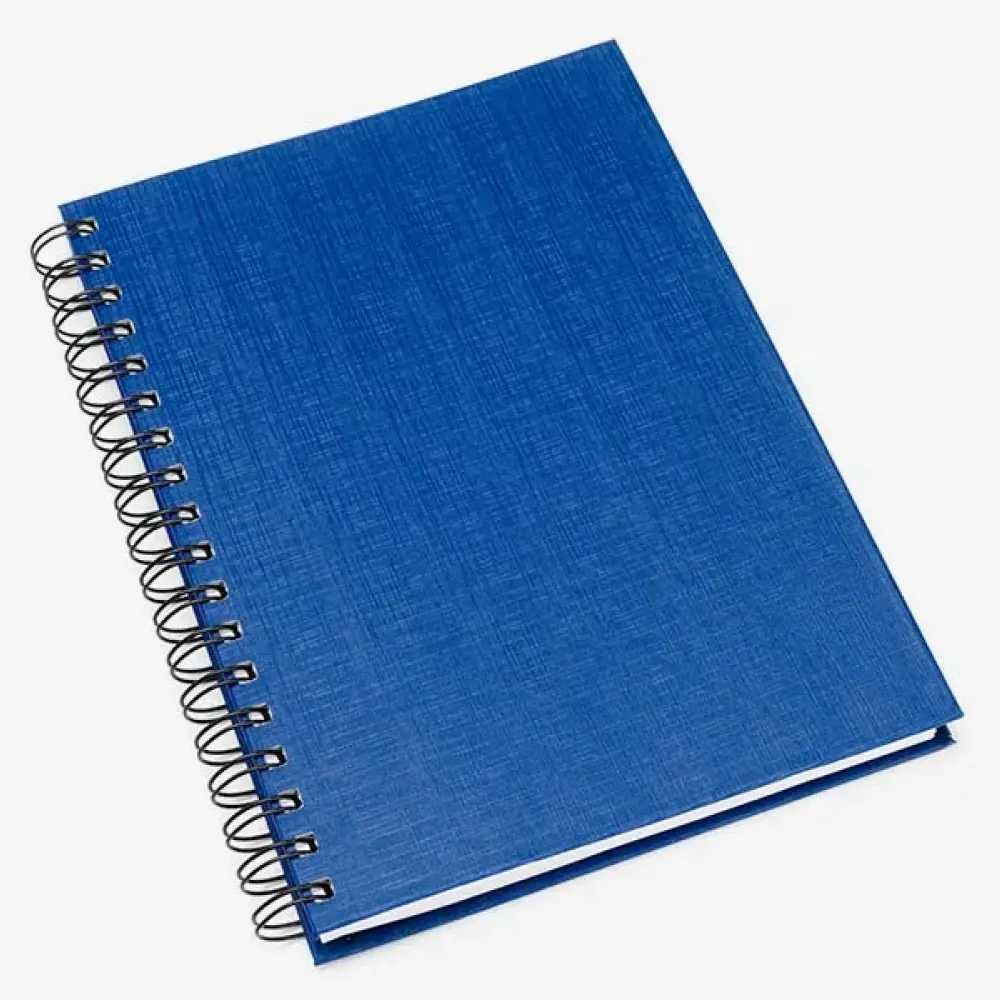 CADERNO PAUTADO COM WIRE-O - AZUL - 23,5X18CM - 100 FLS-LE-30603