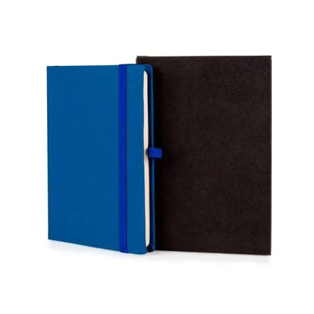 CADERNETA S/ PAUTA AZUL - 12,2X17 CM-LE-31173