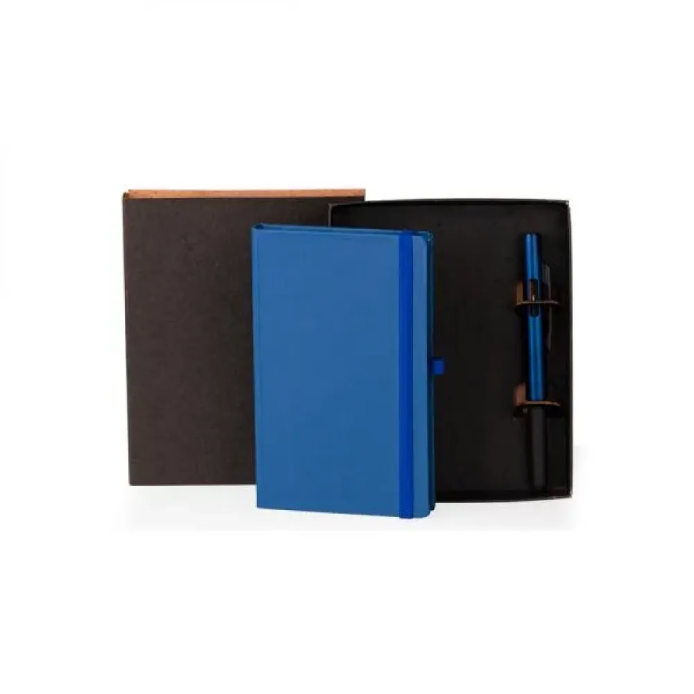 CADERNETA P/ ANOTAÇÕES COM CANETA - AZUL-LE-31733