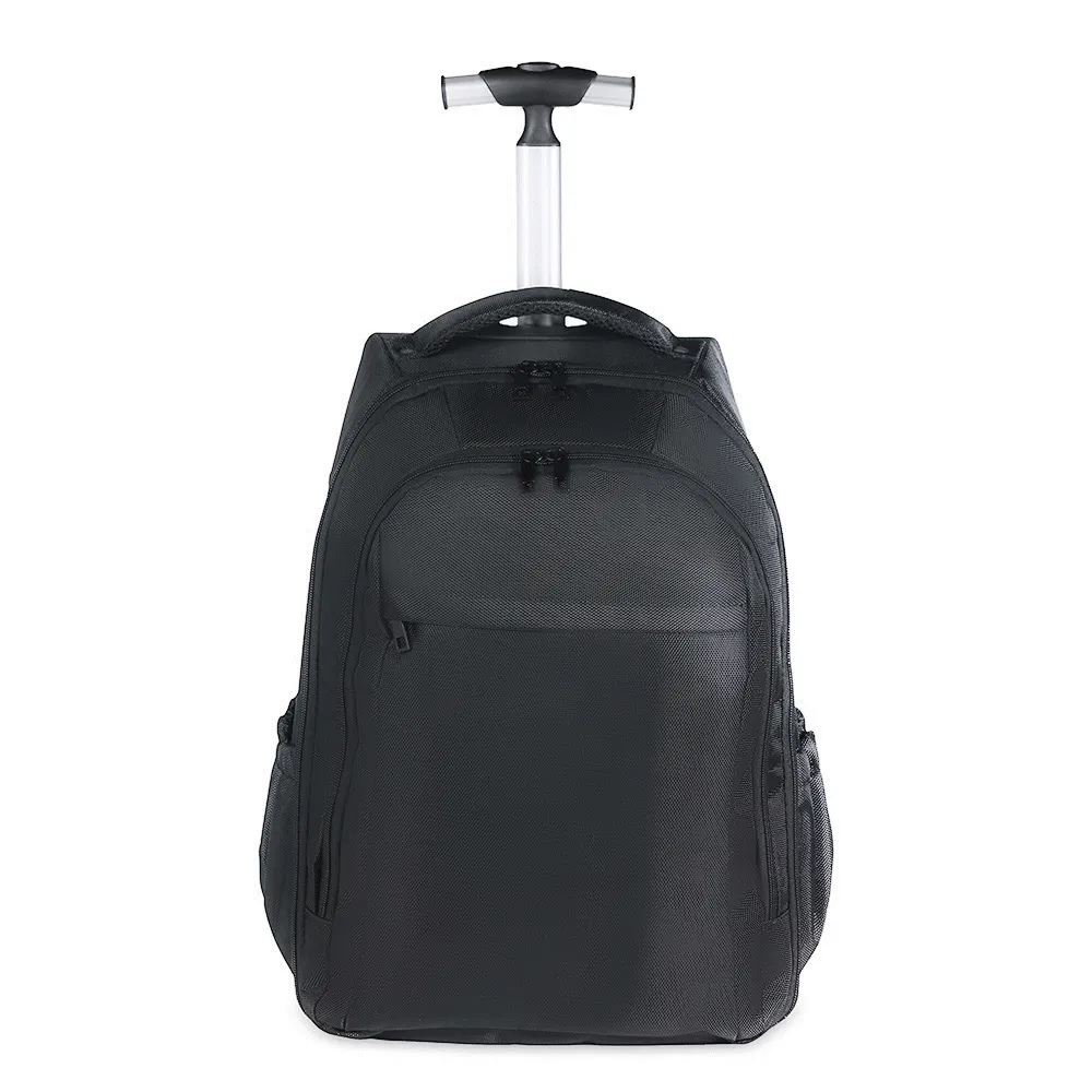 MOCHILA EM POLYESTER 600D COM RODINHA - 35L - PRETA