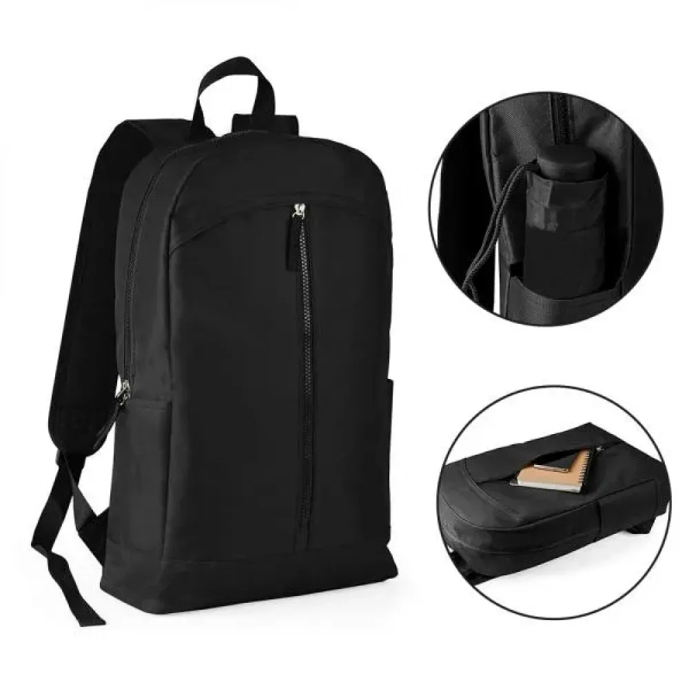 MOCHILA EM POLYESTER 600D - 15L - PRETA-MA-00541