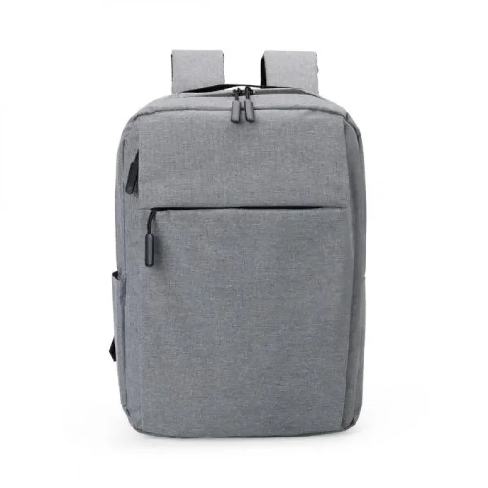 MOCHILA EM POLIÉSTER 300D - MELANGE CINZA - 14L