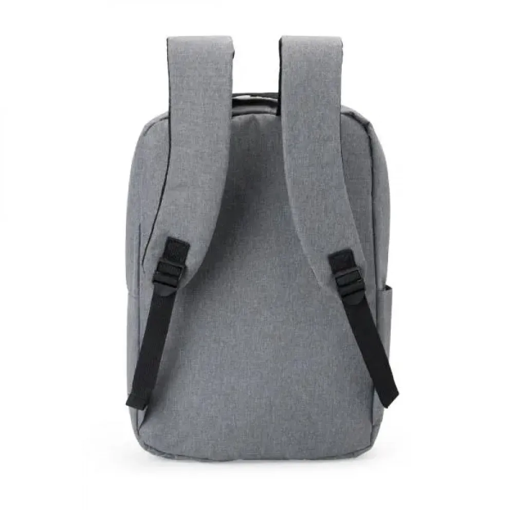 MOCHILA EM POLIÉSTER 300D - MELANGE CINZA - 14L