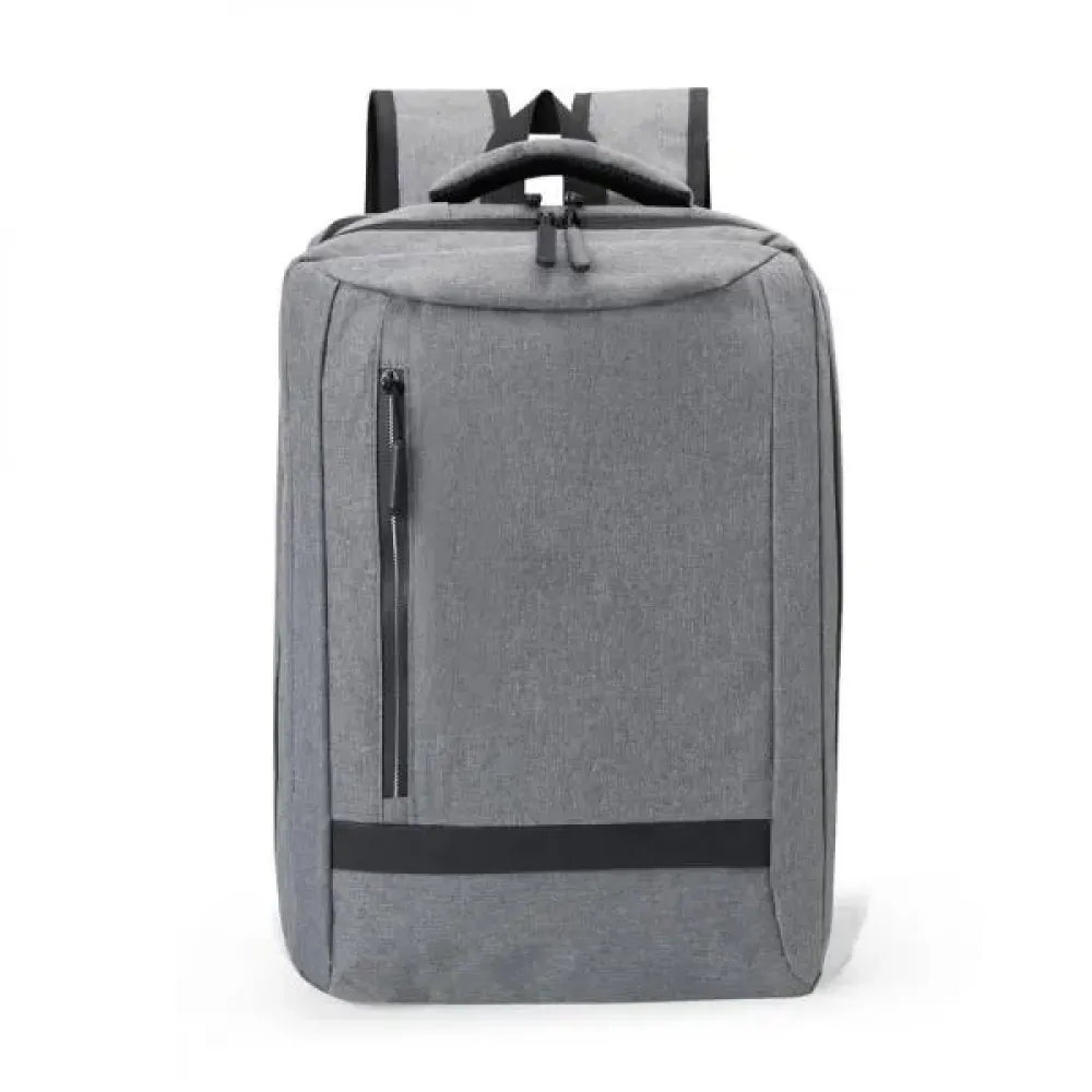 MOCHILA EM POLIÉSTER 300D - MELANGE CINZA - 18L