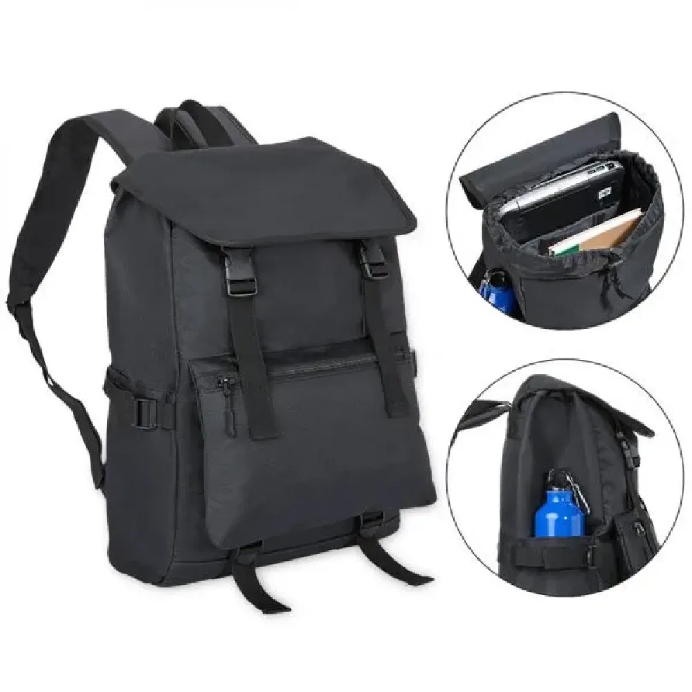 MOCHILA EM POLYESTER 600D - 18L - PRETA-MA-02611