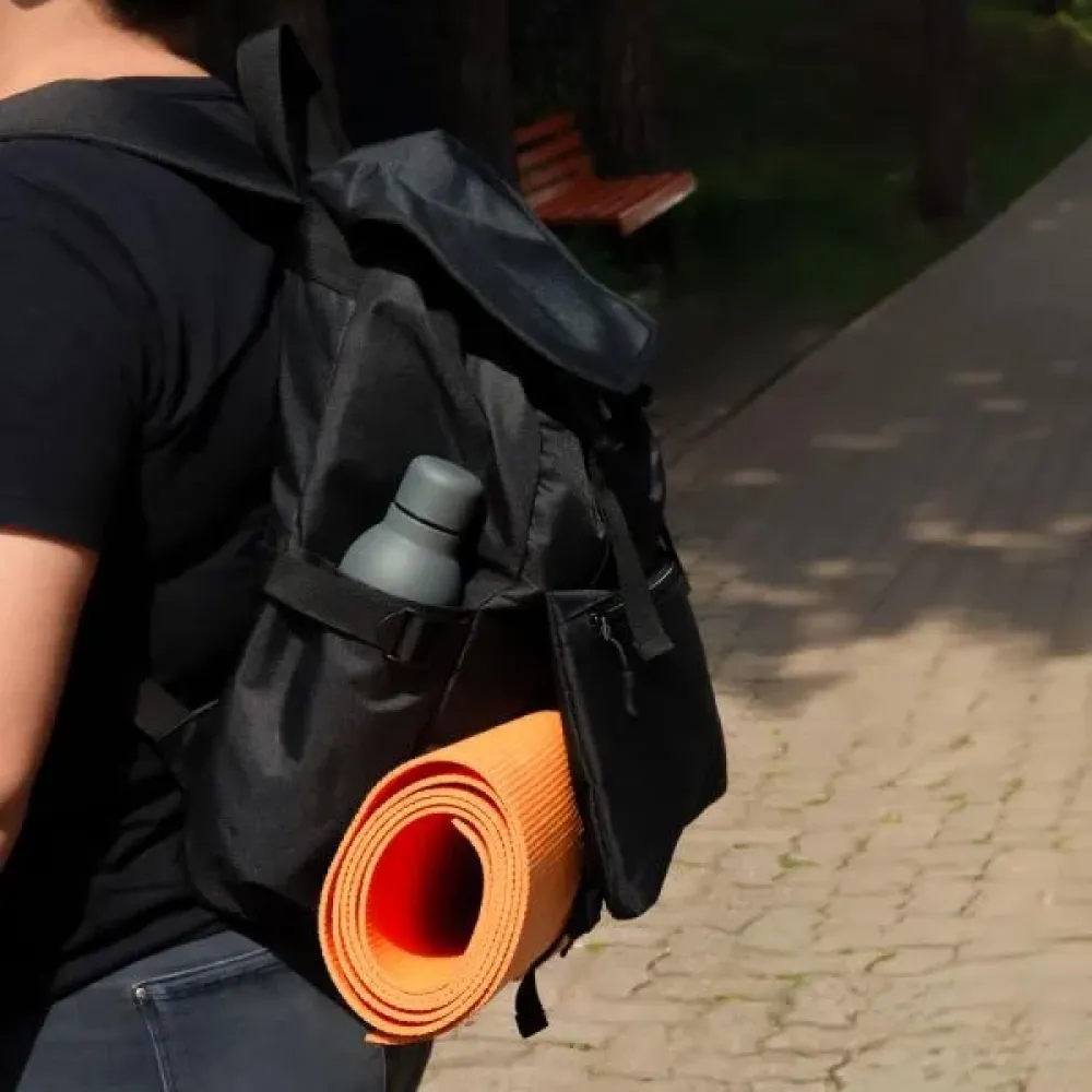 MOCHILA EM POLYESTER 600D - 18L - PRETA