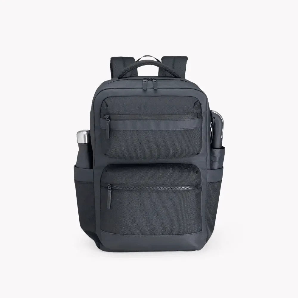 MOCHILA EM POLYESTER/PU - EXECUTIVE - 20L - PRETA