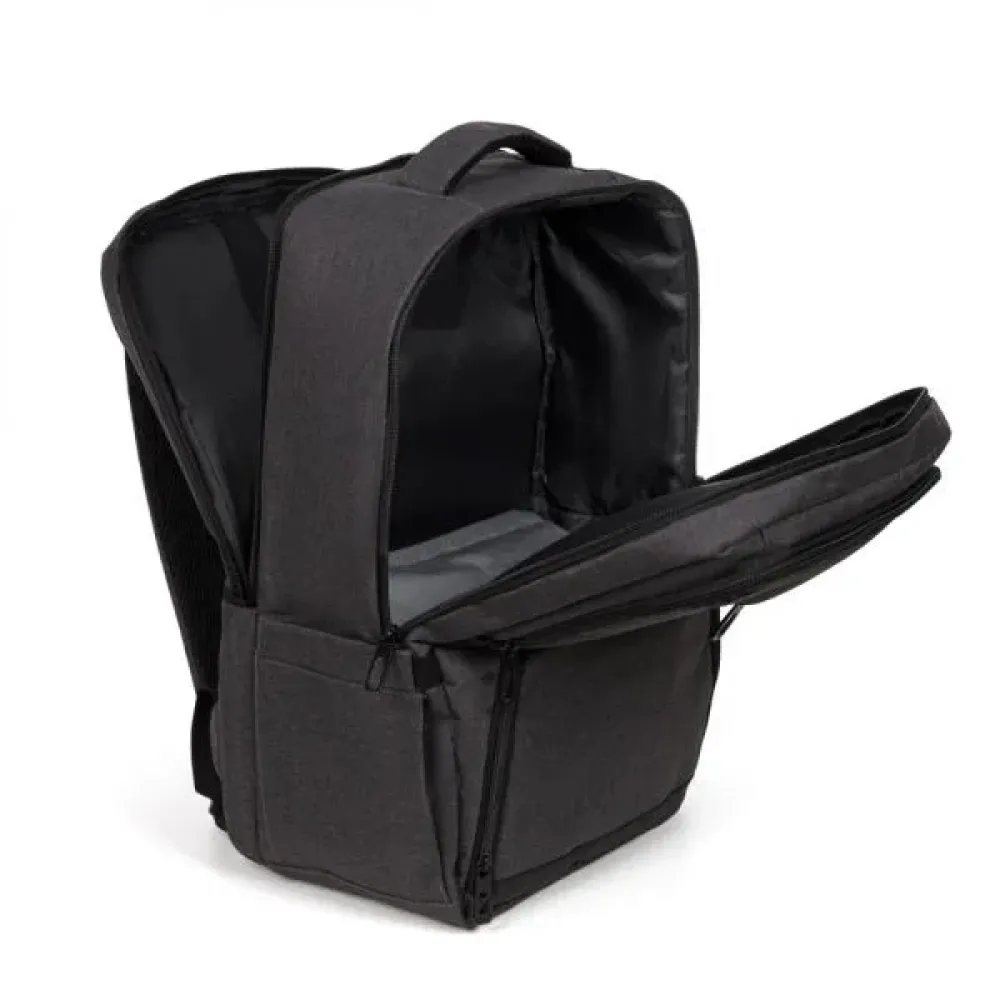 MOCHILA COM BOLSO TÉRMICO EM RPET - CINZA ESCURO - 24L