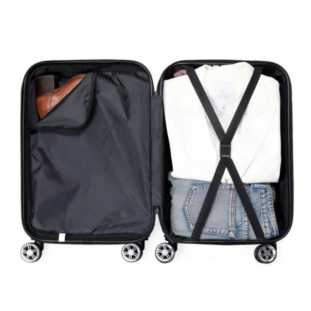MALA DE VIAGEM EM ABS RÍGIDO COM RODINHAS 360º - 57L MALA DE VIAGEM EM ABS RÍGIDO COM RODINHAS 360º - 57L