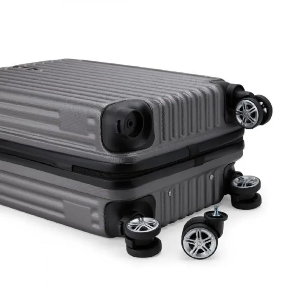 MALA DE VIAGEM EM ABS RÍGIDO COM RODINHAS 360º - 40L