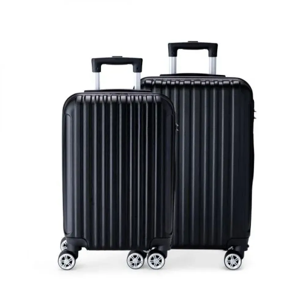 KIT MALAS DE VIAGEM E FRASQUEIRA EM ABS RÍGIDO - 3 PÇS