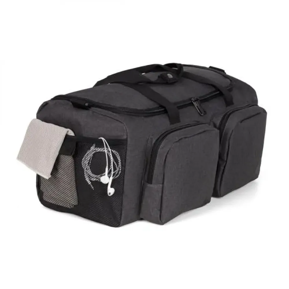 BOLSA ESPORTIVA EM RPET - CINZA ESCURO - 30L