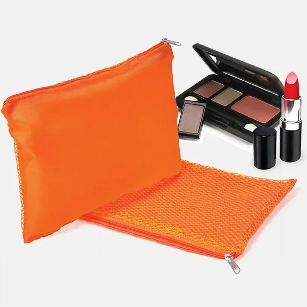 NECESSAIRE EM NYLON / POLYESTER - LARANJA-MA-09537