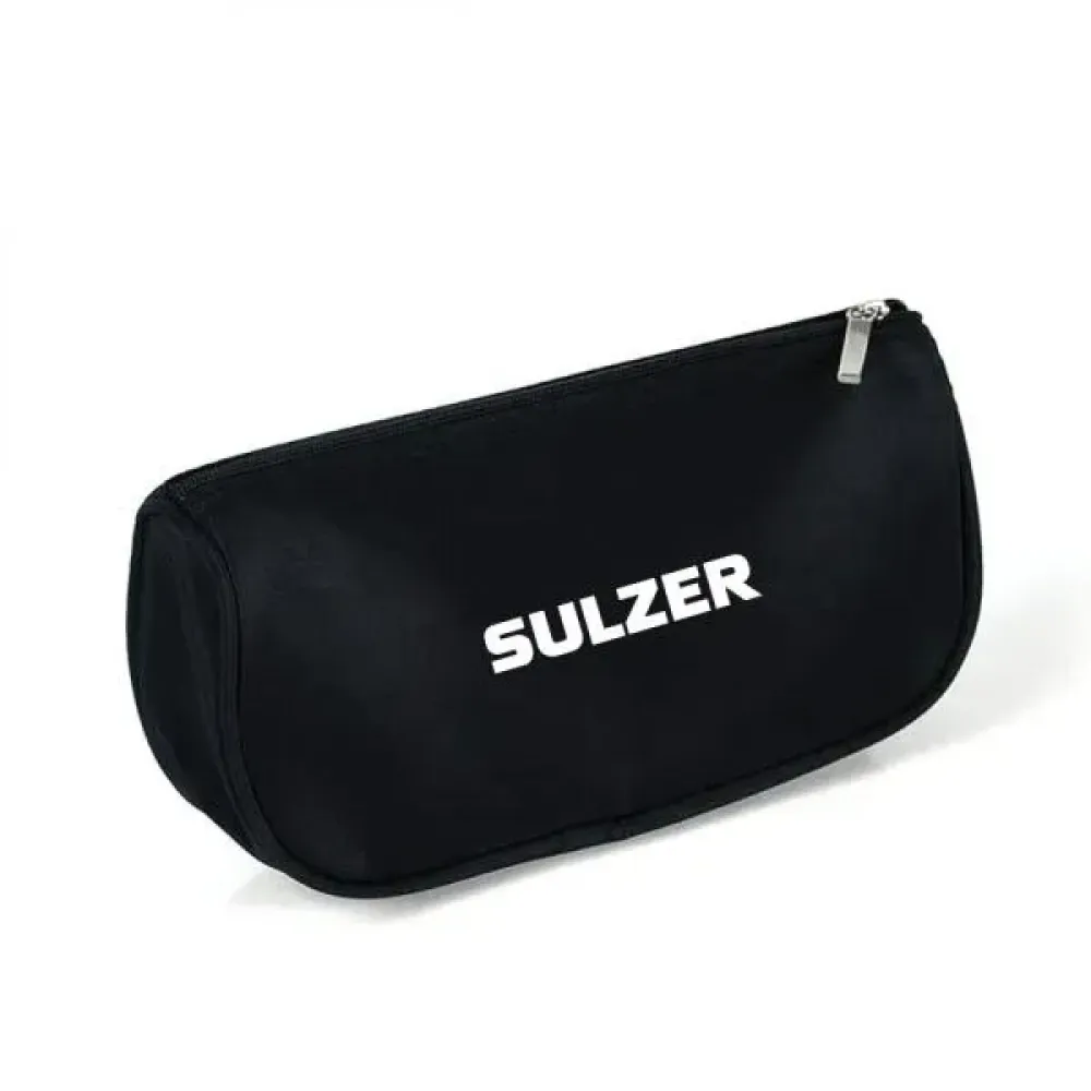 NECESSAIRE PRETA EM MICROFIBRA