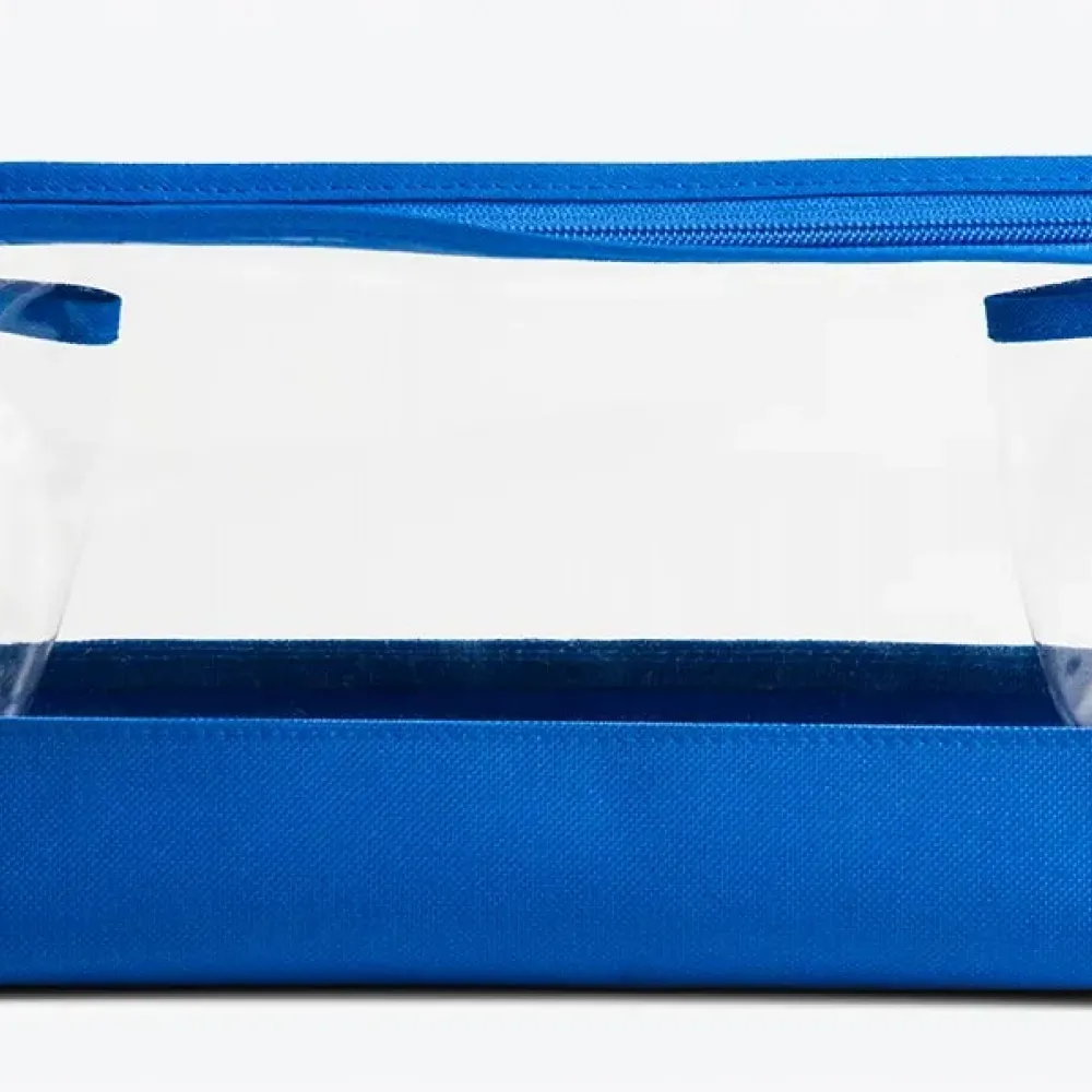 NECESSAIRE EM NYLON 600 E PVC AZUL