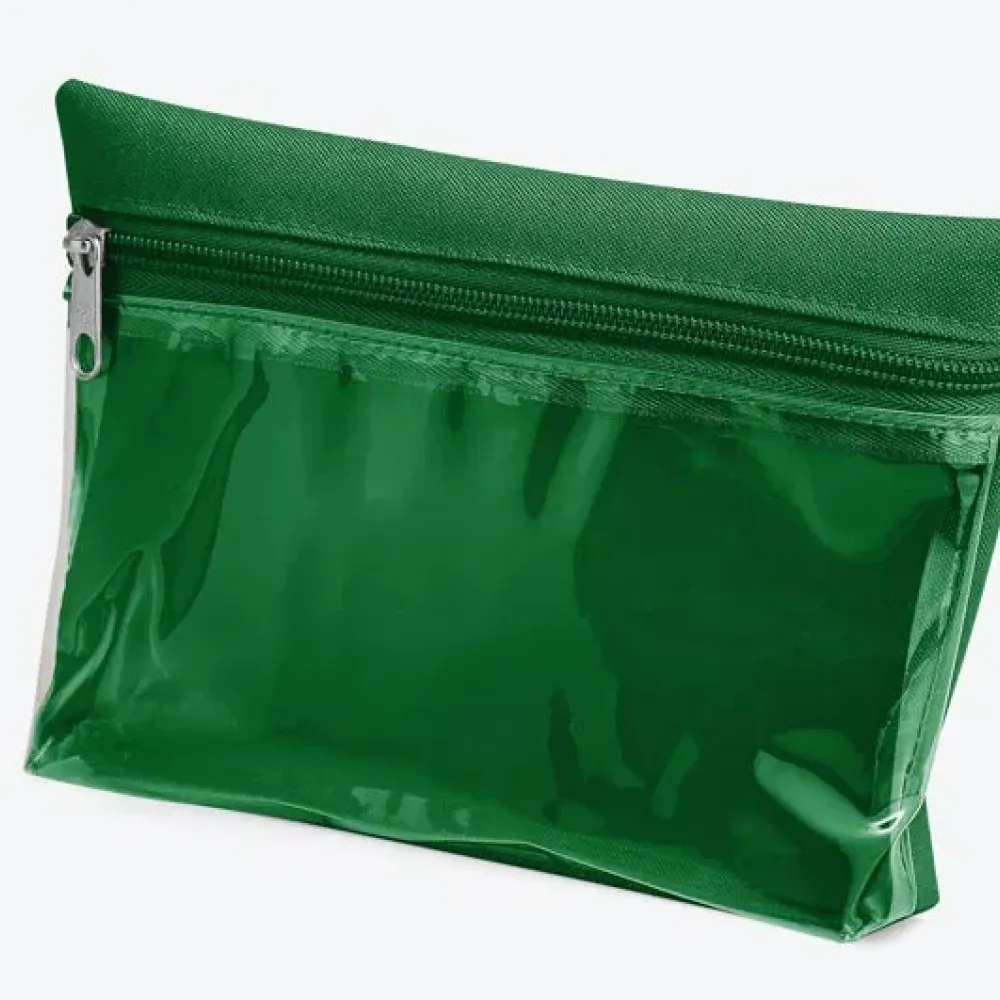 NECESSAIRE EM OXFORD / PVC - VERDE - 19X12,5CM-MA-09785