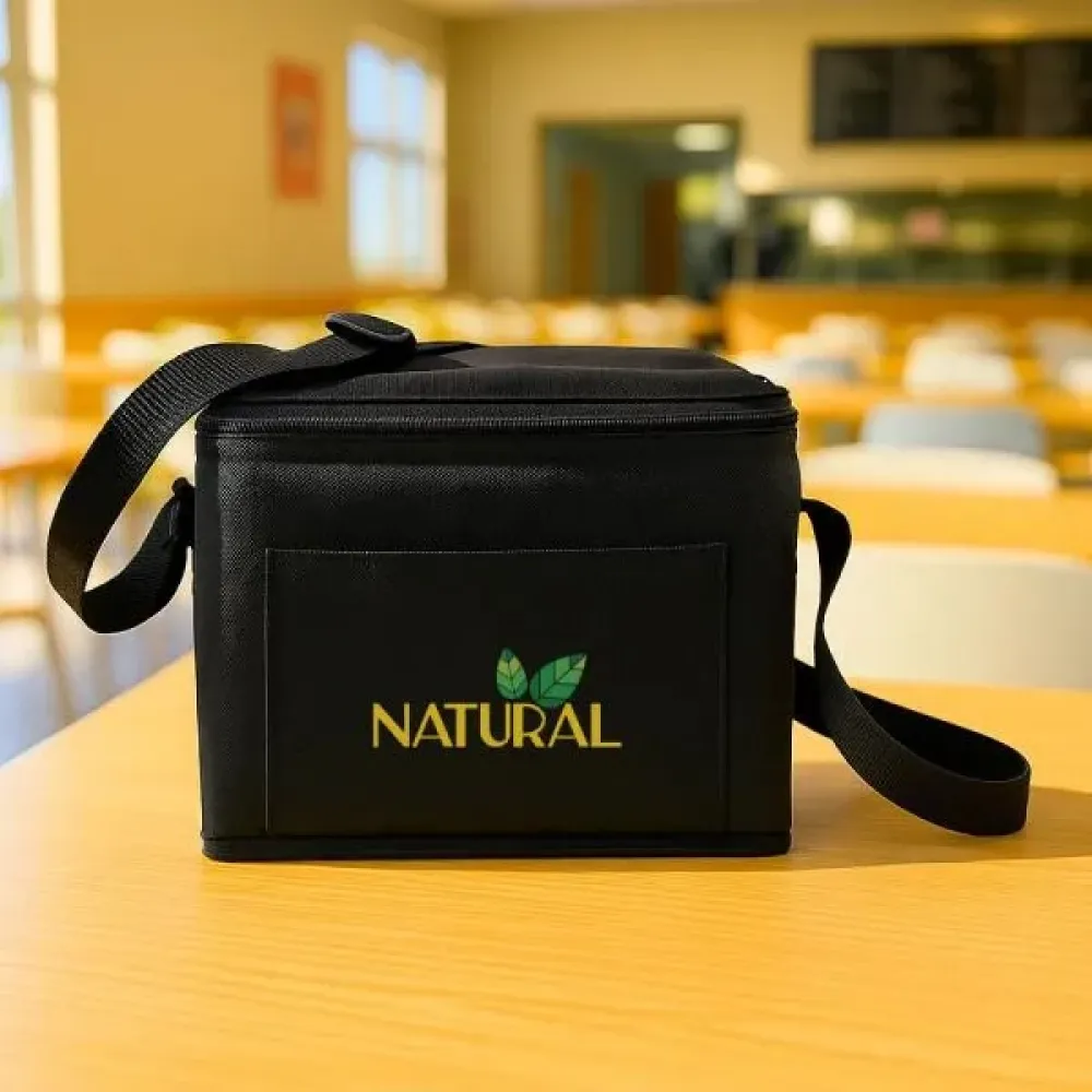 BOLSA TÉRMICA PRETA - 4L - 20X15X16CM -  NÃO IMPERMEÁVEL