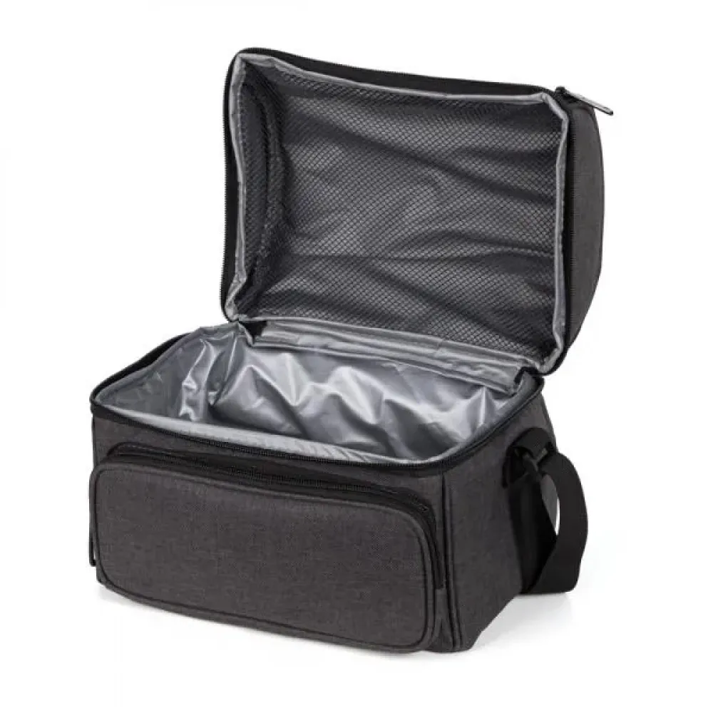 BOLSA TÉRMICA EM RPET -  CINZA ESCURO - 10L