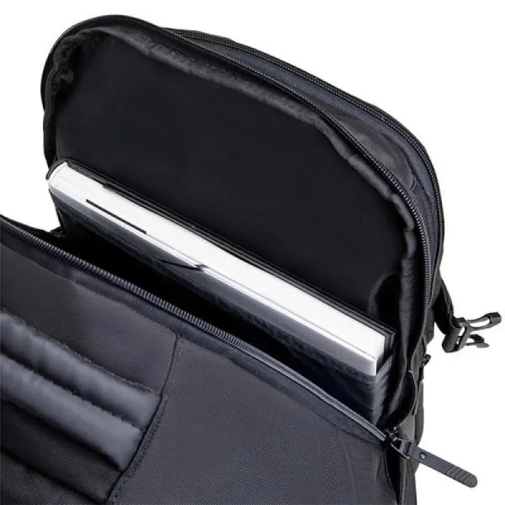 MOCHILA EM POLYESTER/PU - EXECUTIVE - 22L - PRETA