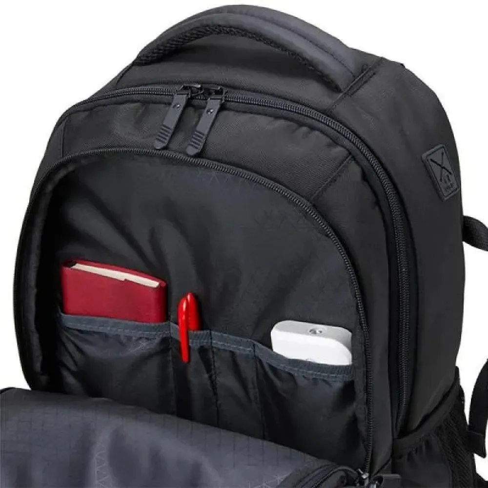 MOCHILA EM POLYESTER/PU - EXECUTIVE - 22L - PRETA