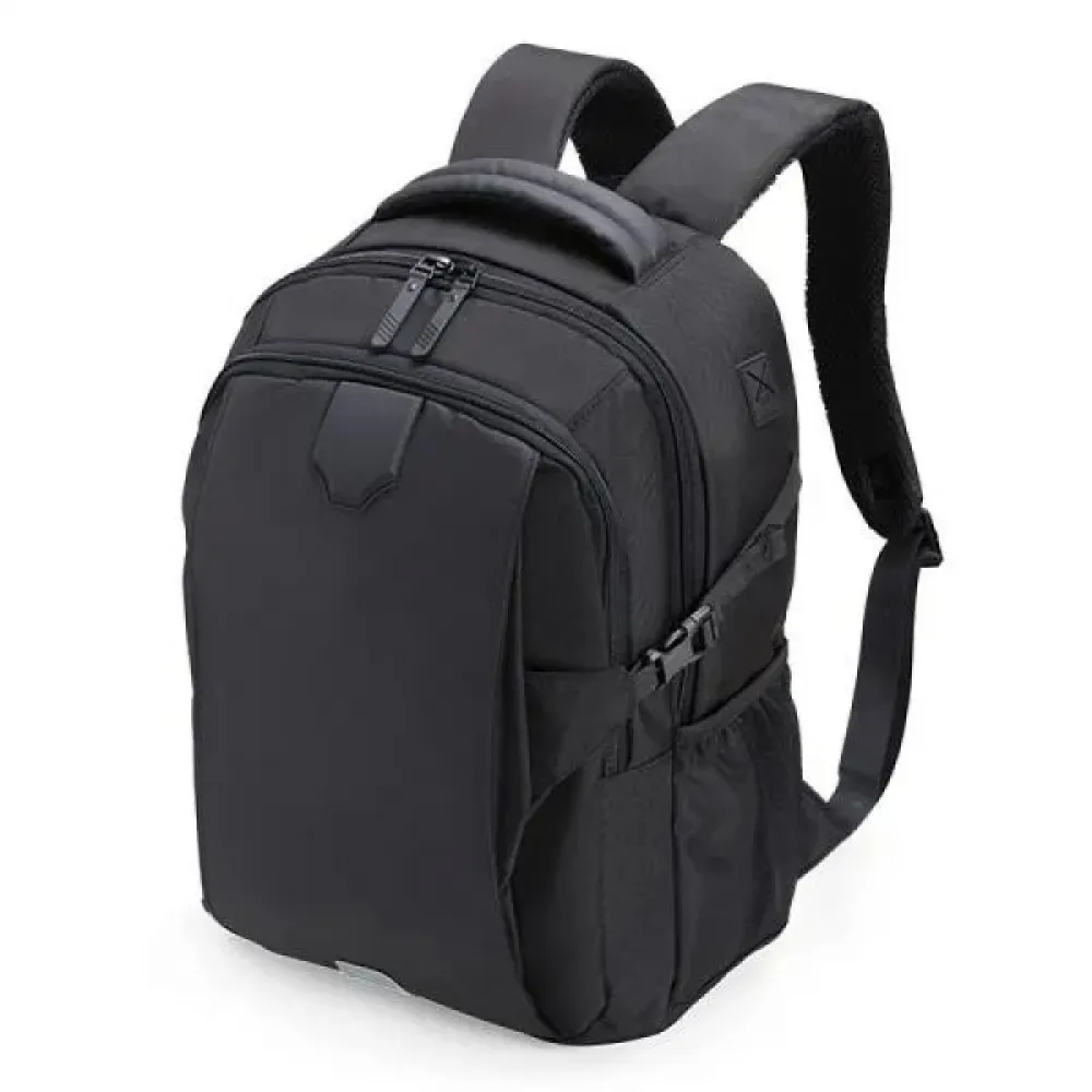 MOCHILA EM POLYESTER/PU - EXECUTIVE - 22L - PRETA-MA-02801