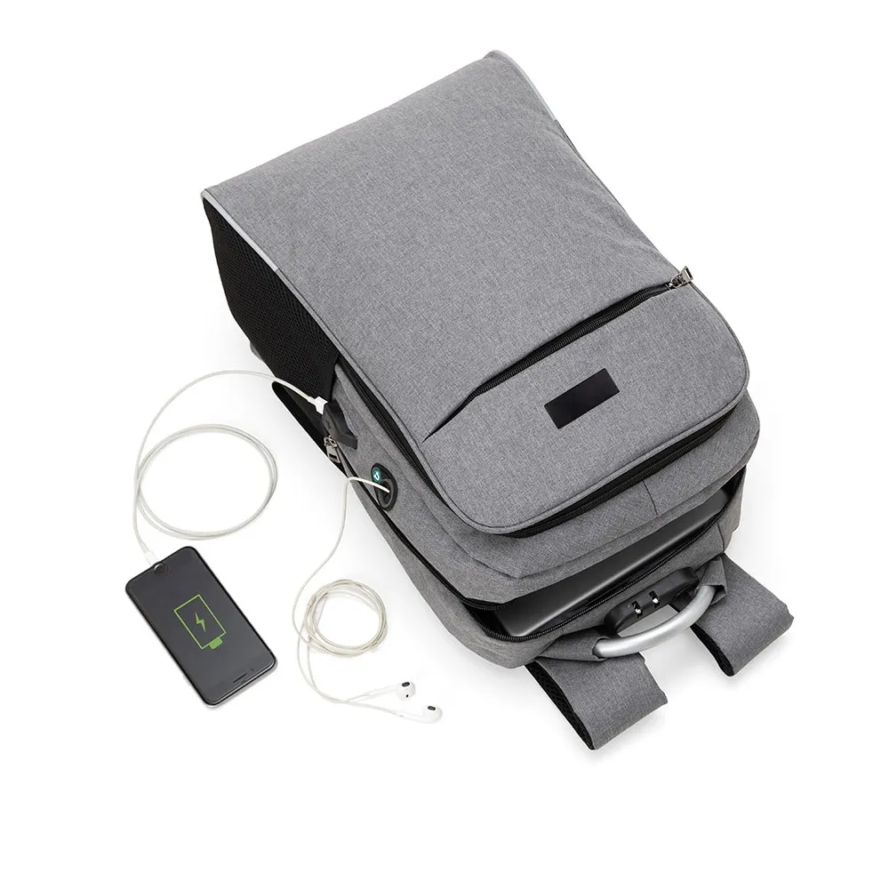 MOCHILA PARA NOTEBOOK  CINZA