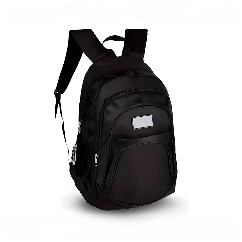 MOCHILA PRETA EM POLYESTER 1680D / 600D