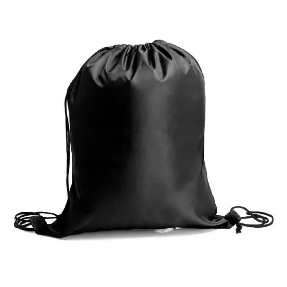 MOCHILA SACOLA EM NYLON 420 - PRETA - 40X33CM-MA-03601