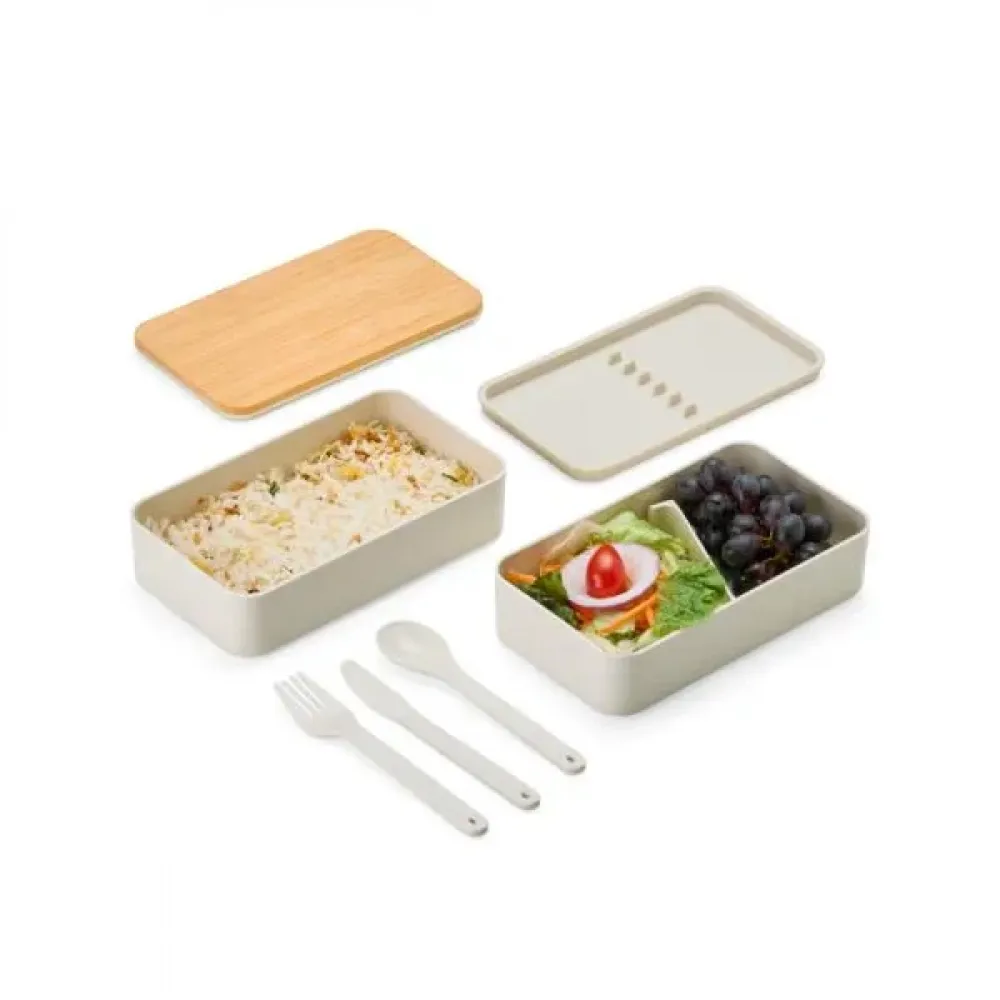 MARMITA DUPLA EM FIBRA DE TRIGO/BAMBU