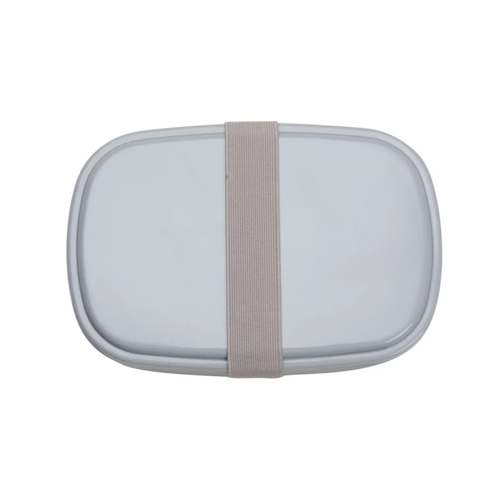 #Marmita Plástica 2 Compartimentos + Talheres