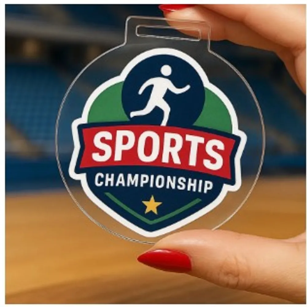 Medalha em acrílico