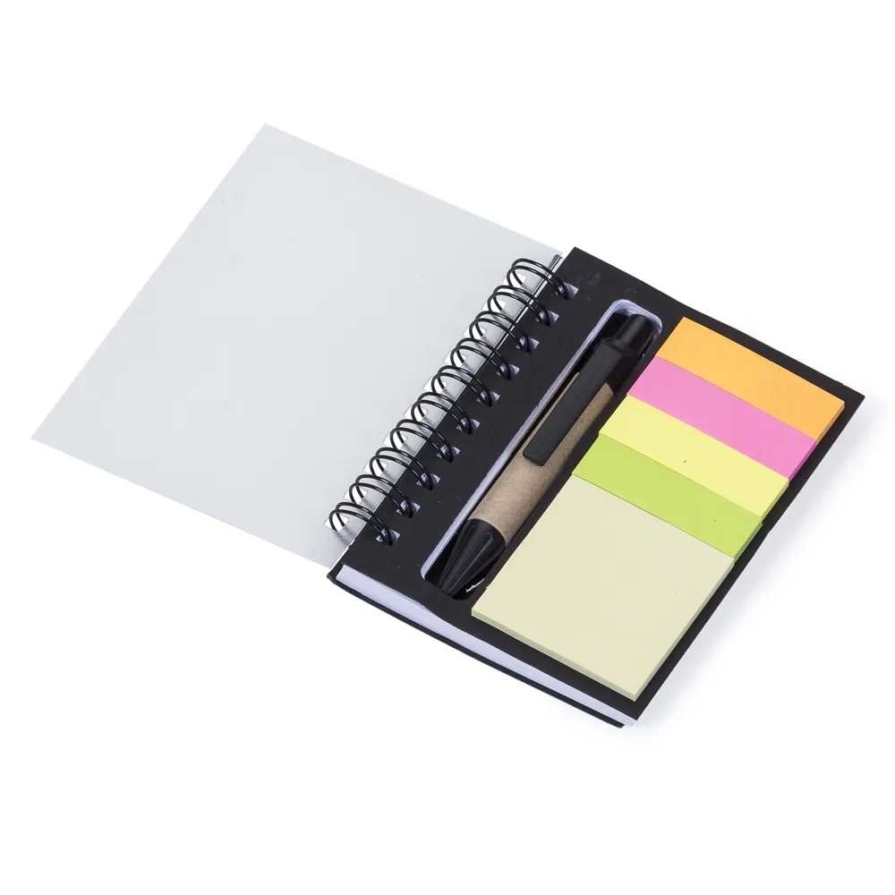 #Mini Bloco de Anotações com Caneta e Autoadesivos