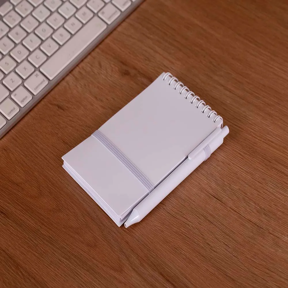 Mini Caderno A6 Capa em PP c/ Caneta