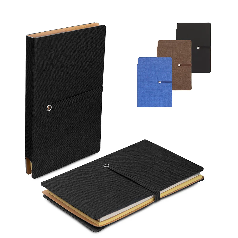 Mini Caderno A6 com elástico-BL023