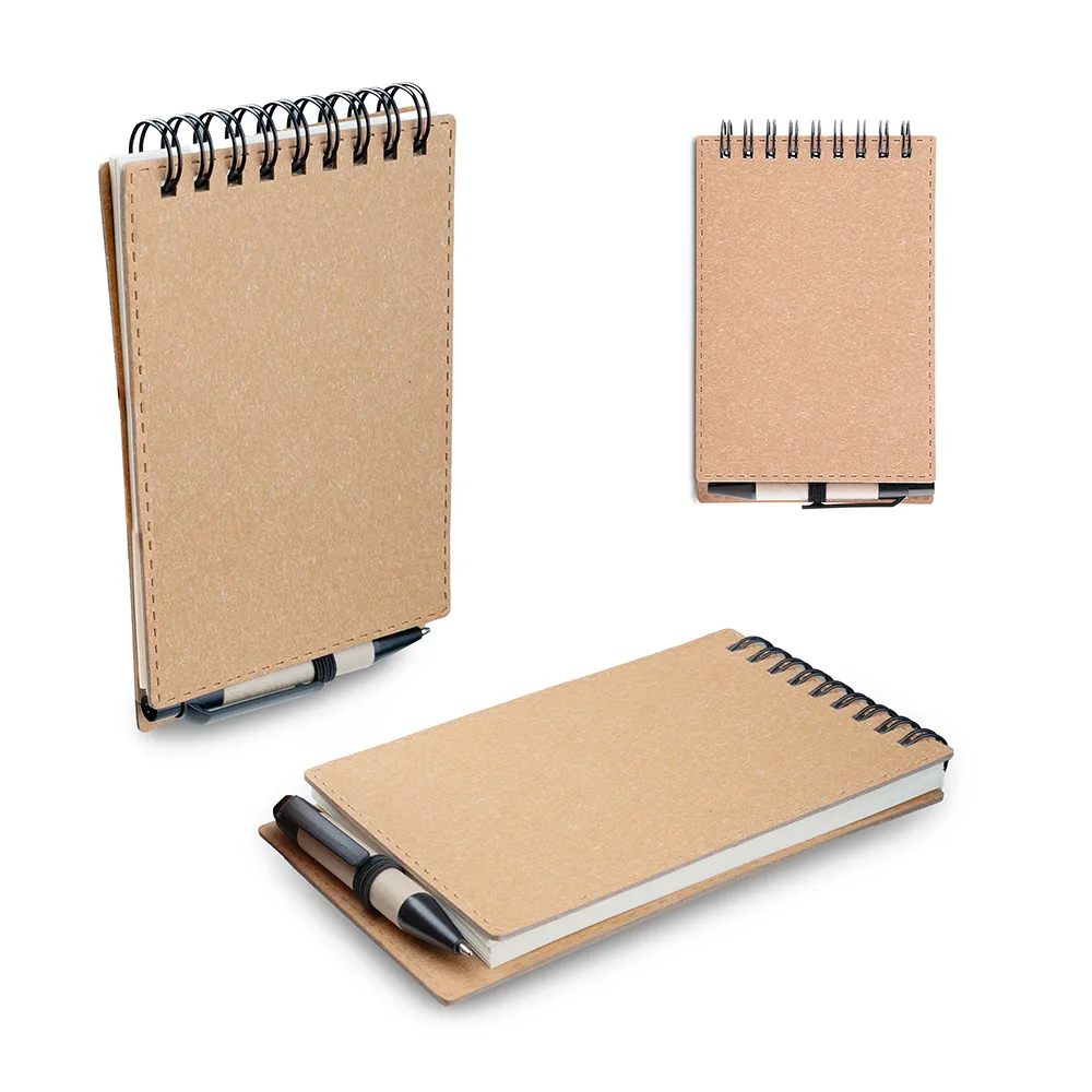 Mini Caderno A6 de anotações com caneta-BL048P