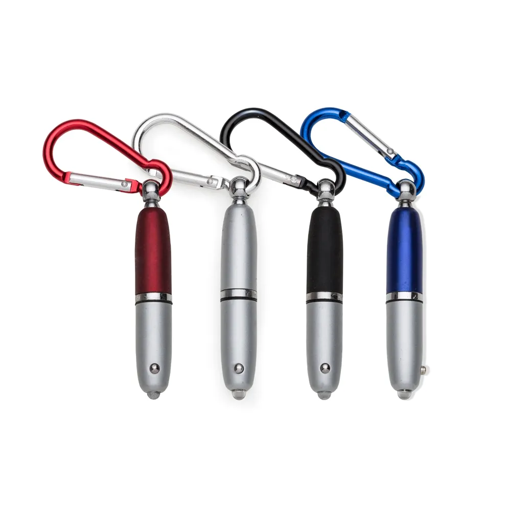 #Mini Caneta Metal com Lanterna