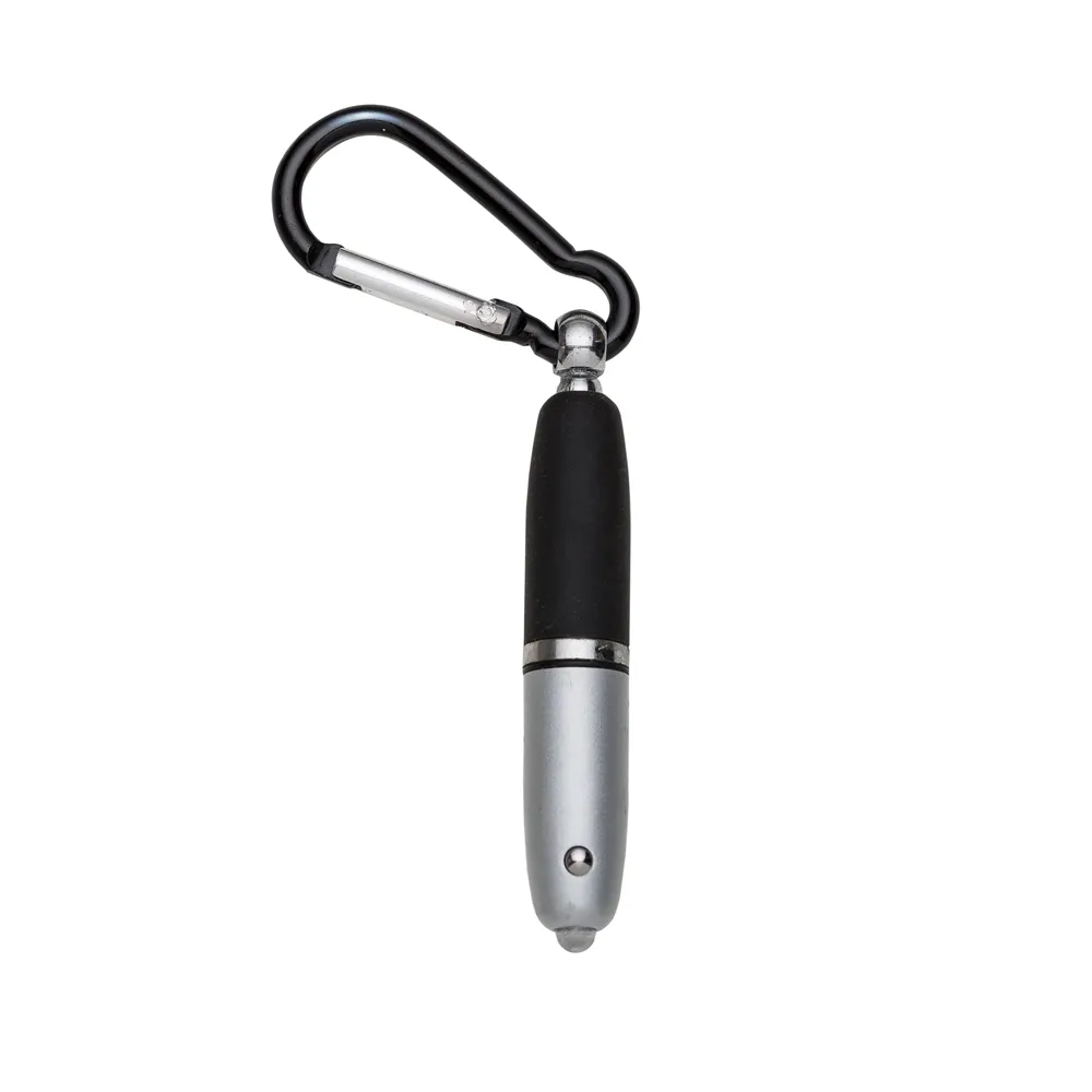 #Mini Caneta Metal com Lanterna
