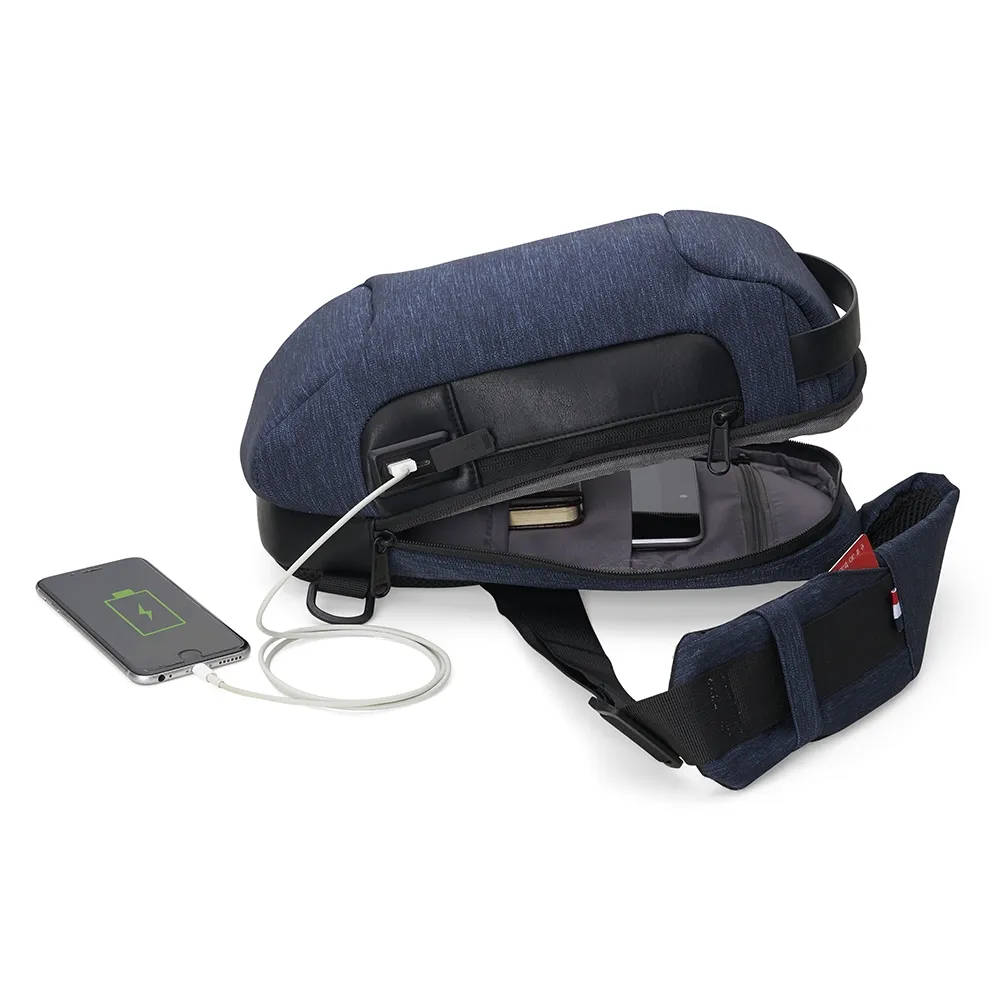 Mochila de Ombro USB Anti-Furto